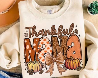 Thankful Mama, png-bestand: herfstcoquette-pompoenontwerp (directe download)