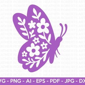 Papillon SVG, SVG Silhouette papillon, clipart papillon, papillon monarque SVG, svg papillon mariage, svg printemps, Silhouette Cricut png