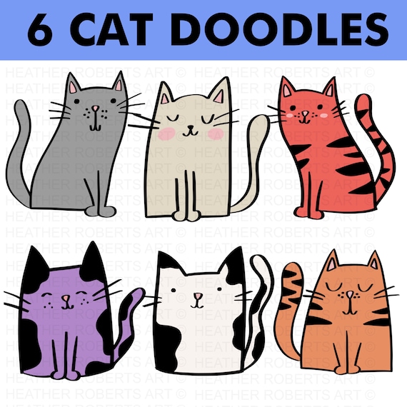 Cats Clipart Cute Cat Clip Art Kawaii Kittens Kitty Icons Pet 