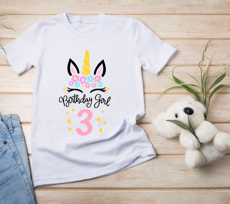 Unicorn Birthday SVG Bundle, Unicorn SVG, Birthday SVG, Birthday Girl svg, Birthday Shirt svg, Gift for Birthday svg, Cut files for Cricut image 7