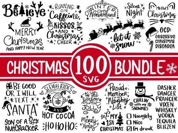 Funny christmas quote svg Elf hat svg Cut file DXF file Silhouette SVG file Christmas OCD Christmas shirt svg Santa hat svg