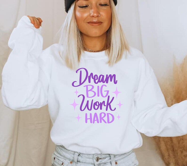 Dream Big Work Hard SVG Motivational Quote SVG Inspirational - Etsy