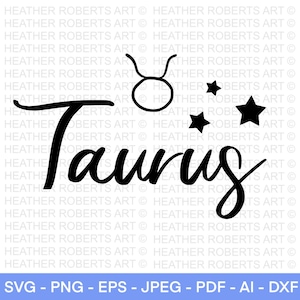 Stier SVG, sterrenbeelden SVG, astrologie tekens svg, dierenriem symbolen svg, sterrenbeeld tekens svg, astrologie, horoscoop, gesneden bestand Cricut