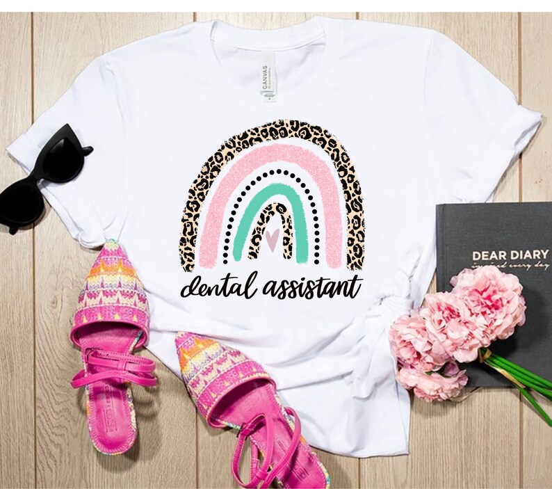 Dental Assistant Rainbow Sublimation Dental Assistant Etsy