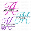Split Monogram Alphabet SVG, DXF, PNG, Split Monogram Frame Alphabet, Cut File for Cricut, Silhouette, 26 Individual Svg Png Dxf Cut Files