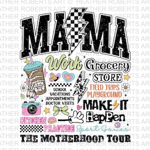 Mama Tour Png, Mama Sublimation Png, The Motherhood Tour Png, Motherhood Tour Png, Mama Png Designs, Mama Png For Sweatshirt, Mama Clipart