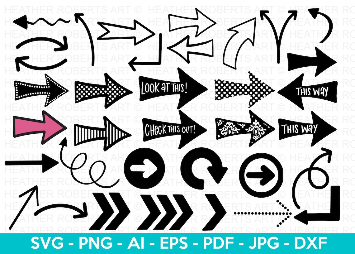 Arrows SVG Bundle Arrows SVG Arrow Signs Svg Bundle Right - Etsy