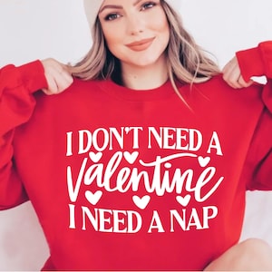 Eu não preciso de um Valentine SVG PNG, Funny Valentine Svg, Hello Valentine Svg, Valentine's Day Svg, Single Af Svg, Be Mine Svg, Love More Svg