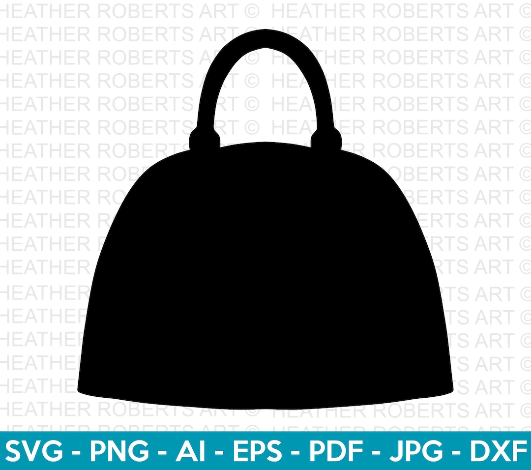 Bag SVG: Handbag Silhouette, Fashion Clipart (digital Files)