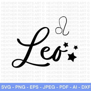 Lion SVG, SVG des signes du zodiaque, astrologie signe, svg des symboles du zodiaque, Constellation signe svg, astrologie, horoscope, couper fichier Cricut, Silhouette