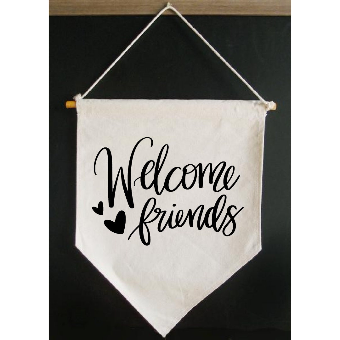 Welcome Friends SVG Welcome Svg Front Door Sign SVG - Etsy