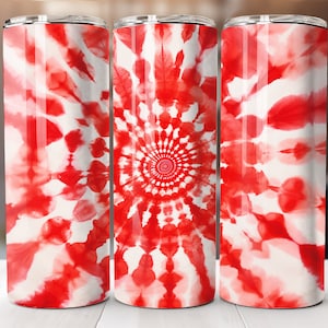Papier peint tie-dye rouge 20 oz, Papier cartonné effet tie-dye, Papier peint aux couleurs vives, Coupe droite, Coupe fuselée, Graphiques par sublimation