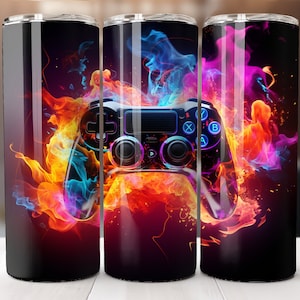 Gamer 20 Unzen Tumbler Wrap, 3D Game Controller Tumbler Wrap, Videospiel-Designs, Videospiel Sublimation, Videospiele Tumbler Wrap, Sublimation
