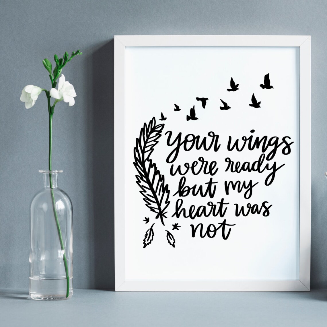 Deine Flügel Waren Bereit Mein Herz War Es Nicht Himmel SVG Deine Flügel waren bereit aber unsere Herzen waren - Etsy.de