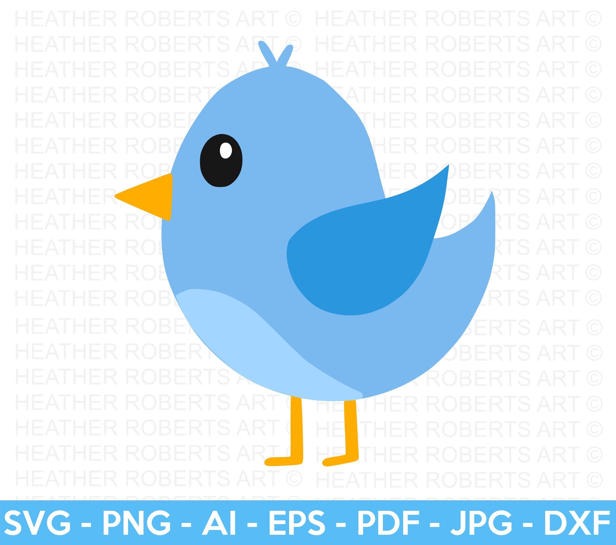 Blue Bird SVG Bird SVG Cute Bird Svg Bird Clipart Birds Etsy Hong Kong