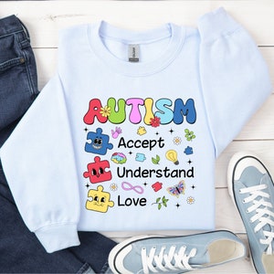 Autisme Accepteren Begrijp liefde, Sublimatie autisme, Autisme png, Autisme bewustzijn png, maand Autisme bewustzijn, Sublimatie