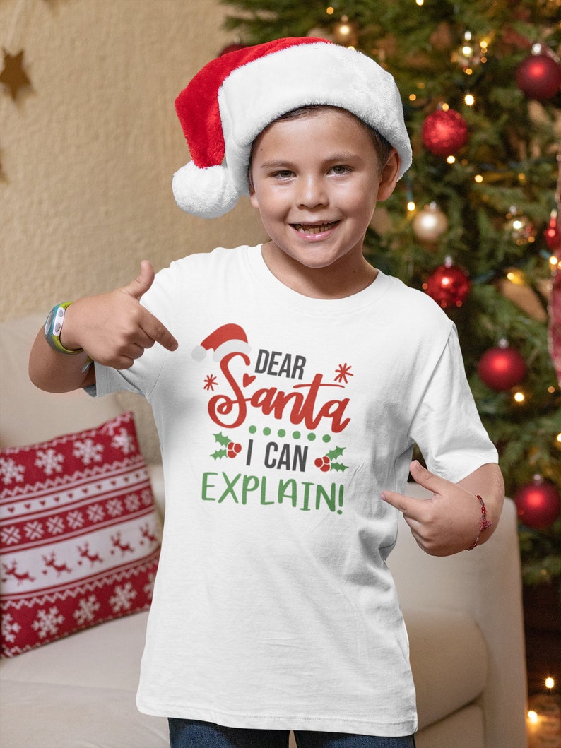 Dear Santa SVG I Can Explain Svg Christmas Shirt Svg Etsy