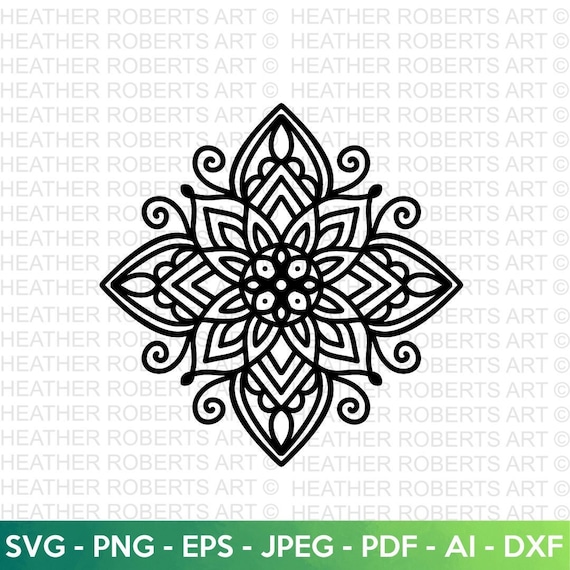 Mandala SVG Mandala Design Zentangle Svg Mandala for - Etsy Canada