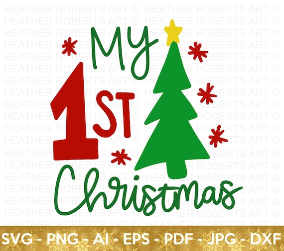 My First Christmas SVG, Christmas Onesie Svg, Christmas SVG, Baby