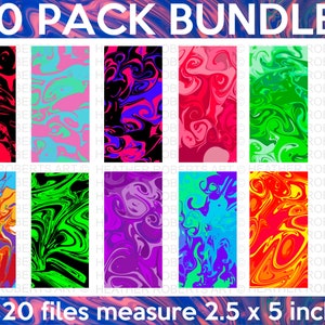 Marble Pen Wraps Sublimation Bundle, Epoxy Pens, Waterslide for Epoxy Pen, Pen Wraps PNG, Sublimation Files, Instant Download