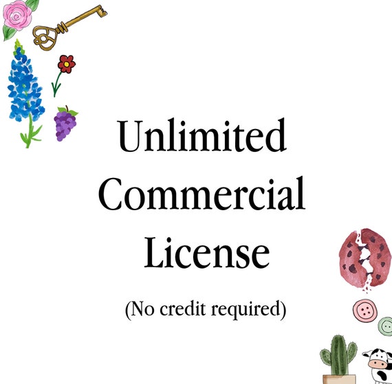 Unlimited Commercial License For All Clipart Etsy