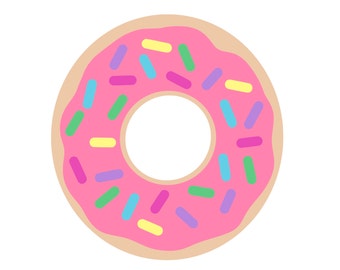 Donut SVG, Doughnut SVG, Cake svg, Candy, Donut Cut File, Sprinkle Donut SVG file, Printable Donut, Vector, Cut File Cricut, Silhouette