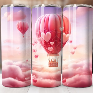 Valentinstag 20 Oz Tumbler Wrap, Valentinstag Tumbler Wrap, Herzen Designs, Herzen Tumbler Wraps, gerade, konisch, Sublimation PNG