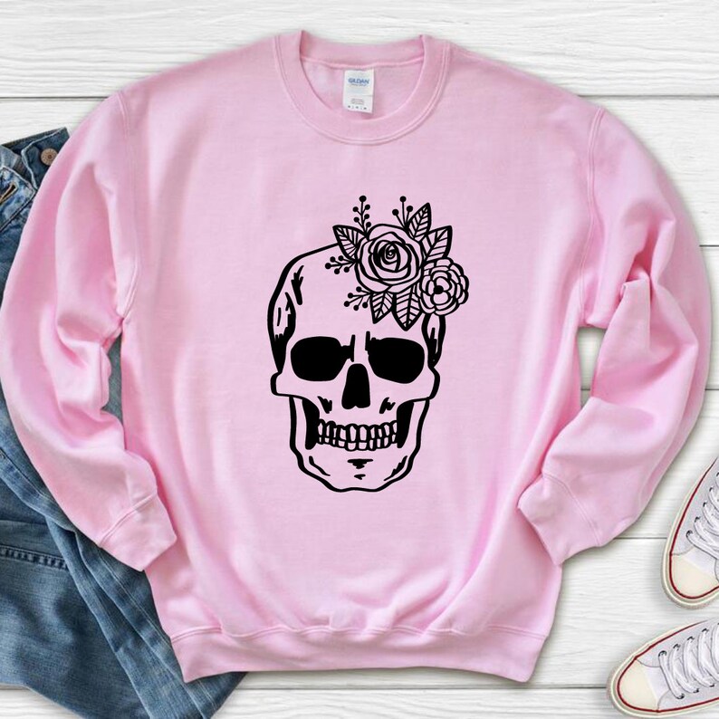 Floral Skull Svg Skeleton Svg Bones Svg Halloween Svg - Etsy