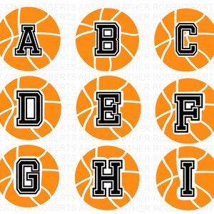 Pacote SVG de monogramas de basquete, basquete svg, fã de basquete svg, camisa de time de basquete svg, jogador de basquete, esportes, arquivo Cricut Cut