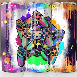 Game Controller 20 oz Tumbler Wrap Vorlage, Gamer Sublimation, Gamer Tumbler Wrap, Spieltag Tumbler Wrap, Videospiel Tumbler Wrap
