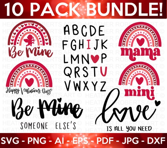 Valentine's Day Colored SVG Bundle Valentine's Baby | Etsy