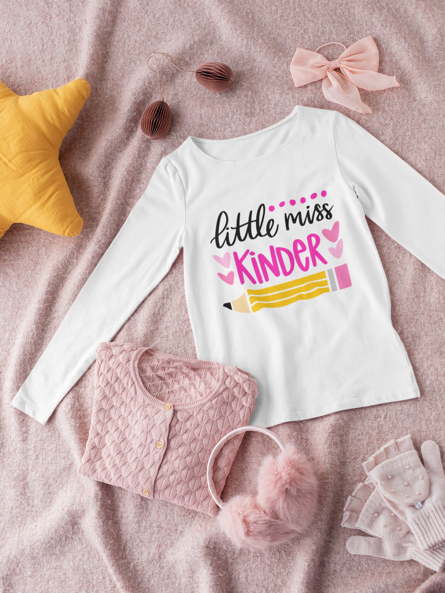 Little Miss Kinder SVG: Back to School Shirt Cut File (digital Download ...