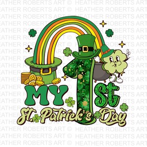 Il mio primo PNG di San Patrizio, PNG di San Patrizio, PNG del giorno irlandese, PNG del primo San Patrizio, Download di sublimazione, Download di design di sublimazione