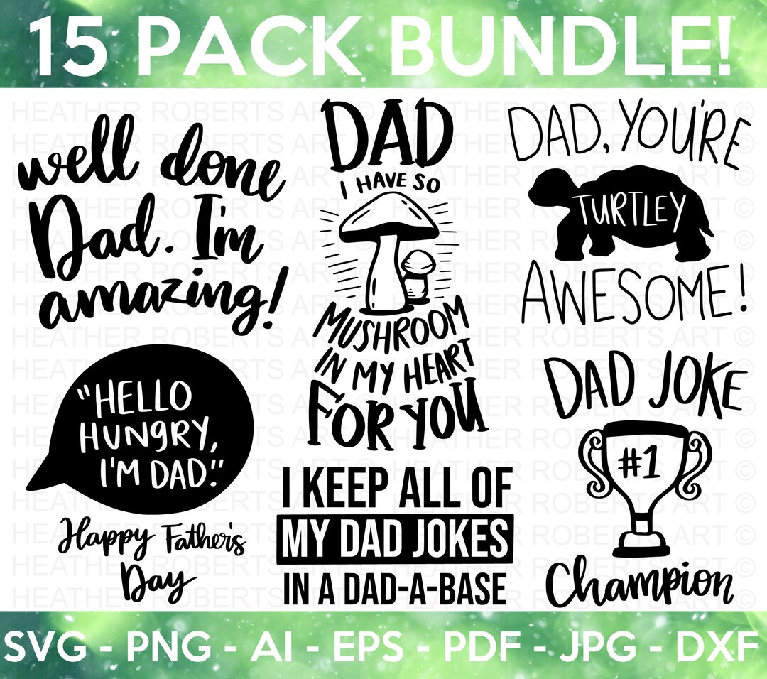 Funny Father's Day SVG Bundle Dad Jokes SVG Funny Dad - Etsy Australia