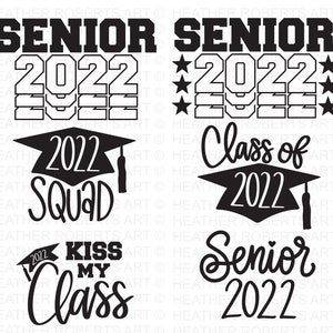 Graduation SVG Bundle Proud Graduate 2022 SVG Senior 2022 - Etsy