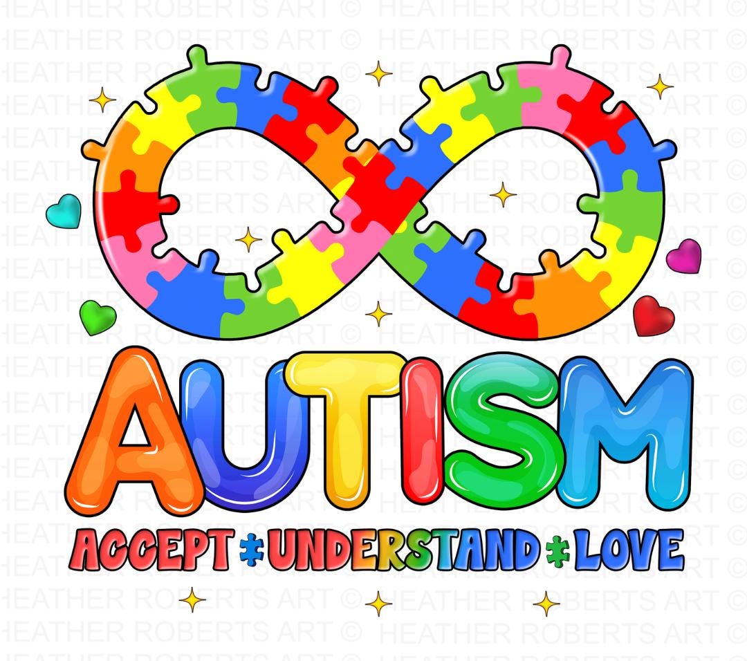 Autism Awareness PNG: Puzzle Infinity Design (digital Download) - Etsy