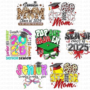 Sublimatiebundel afstuderen, Proud Graduate 2025 png, Senior 2025 png, Class of 2025 png, Graduation 2025 png, Graduation Cap png