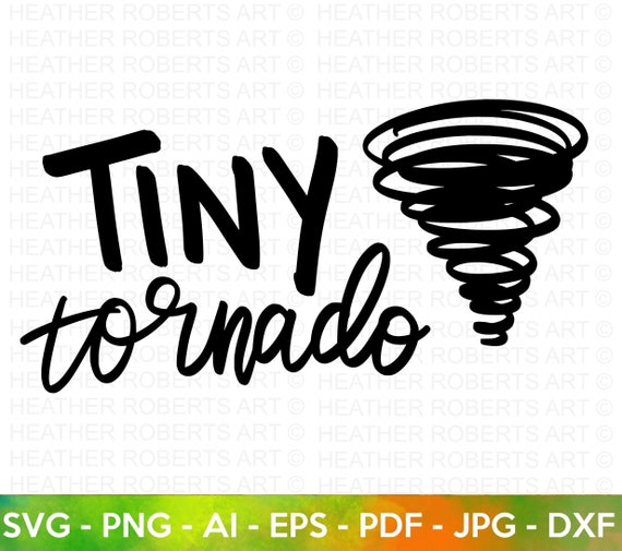 Tiny Tornado SVG: Funny Kids Design (Digital Files)