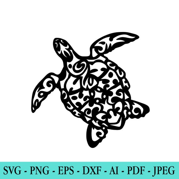 Download Turtle Svg Sea Turtle Svg Tribal Design Svg Ocean Svg Sea Etsy