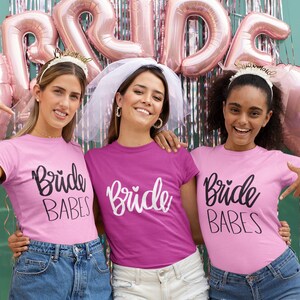 Mariée SVG, SVG mariée filles, EVJF, svg nuptiale de douche, douche nuptiale chemise svg, svg de chemise de bachelorette, fichiers ut pour Cricut