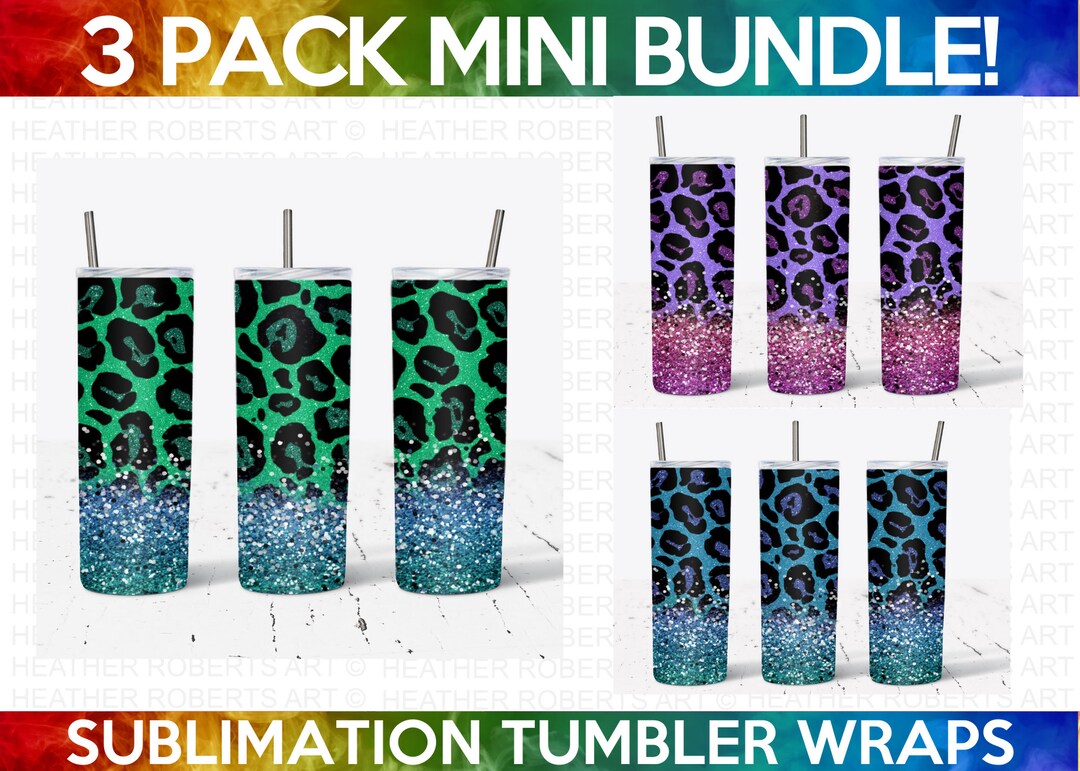 Glitter Leopard 20 Oz Tumbler Sublimation Wraps: PNG Bundle - Etsy Canada