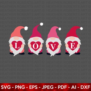 Liefde kabouters SVG, Valentijnsdag Shirts svg, liefde svg, Cute Valentines svg, Valentijnscadeau, handgeschreven citaten, gesneden bestand Cricut