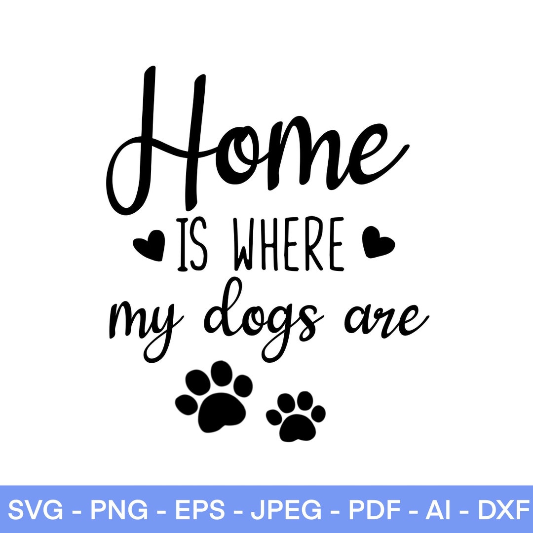 Dyrenson Gartenflagge „Home Is Where My Dogs Are“ | Jute-Optik, Wetterfest | Für Hundeliebhaber, Haustier-Deko
