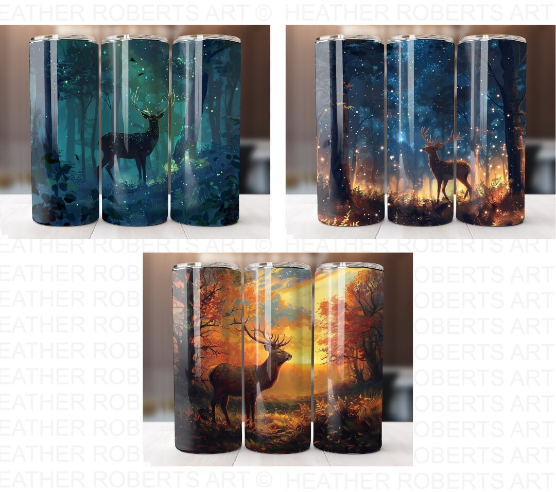 Deer Hunting Tumbler Wrap Bundle: 20 Oz PNG Designs (digital Download ...