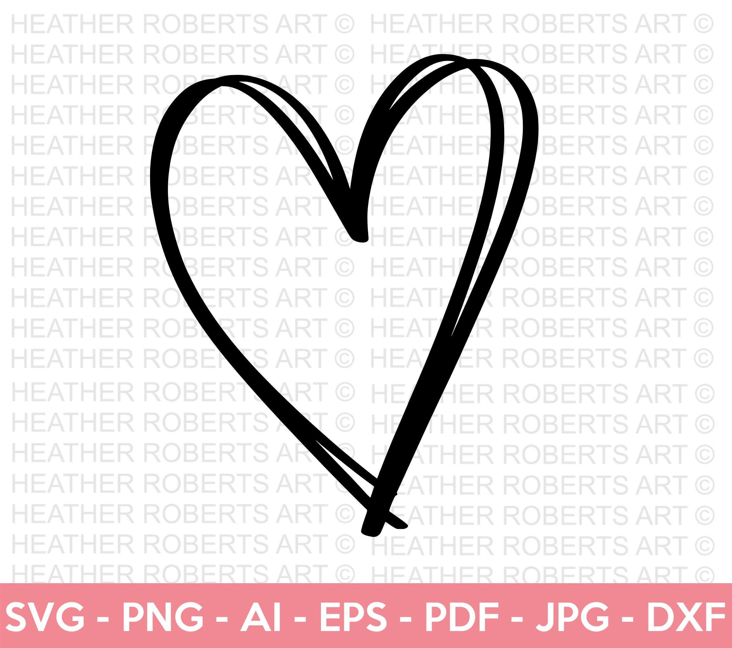 Scribble heart svg Sketch Heart svg hand drawn heart svg,1 hand drawn...