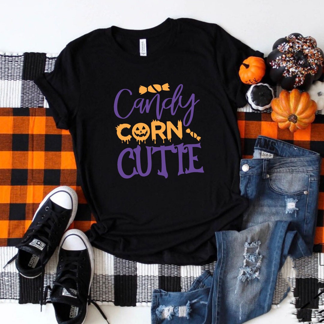Candy Corn Cutie SVG: Halloween Shirt Design (digital Files) - Etsy
