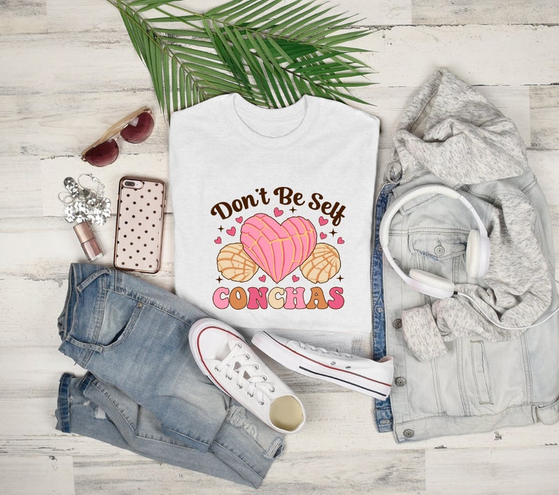 Don't Be Self Conchas PNG: Funny Mexican Bread Lover (Instant Download) image 4