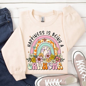 La felicidad es ser abuela PNG, Día de las Madres PNG, Abuela PNG, Abuela Retro png, Vida de Mamá, Abuela Para Ser, Abuela Floral, Sublimación