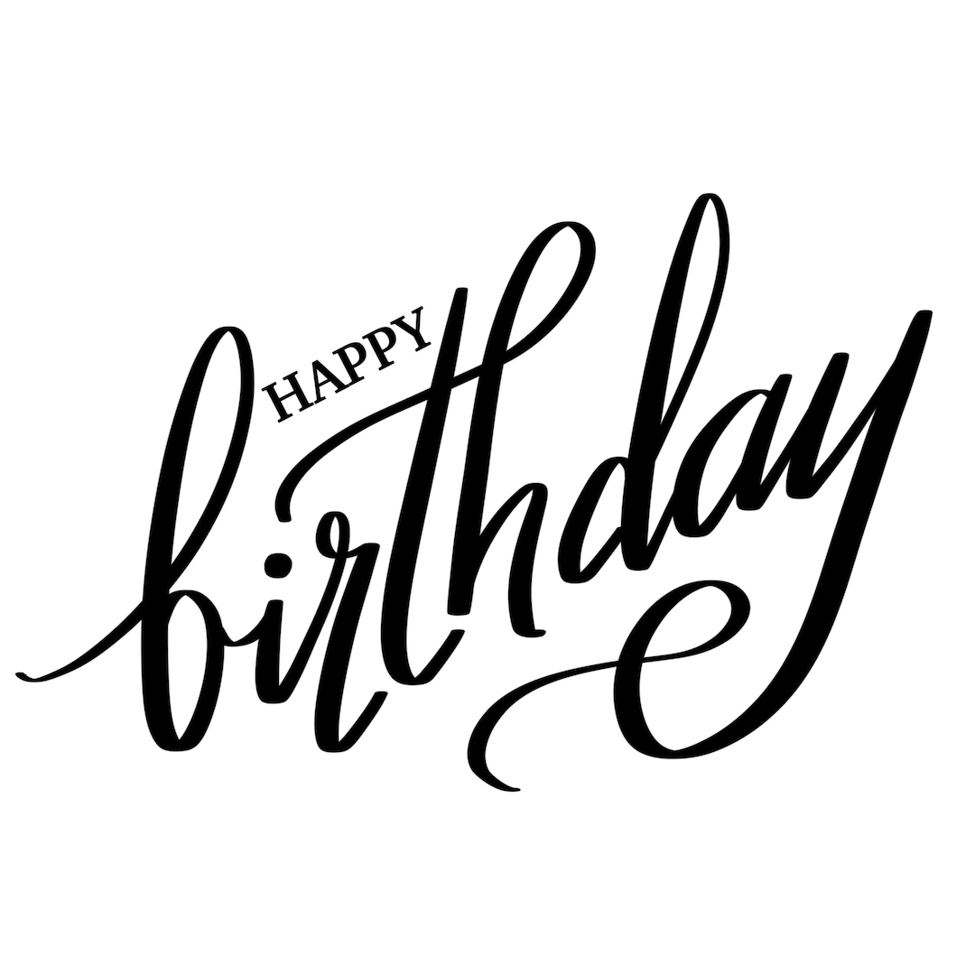 Happy Birthday SVG - Etsy