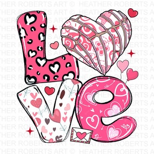 Concha Love Png, Valentines Png, Concha Valentine, Pastel Valentines Day, Valentines Sublimation, Conchas Png Valentines, Sublimation